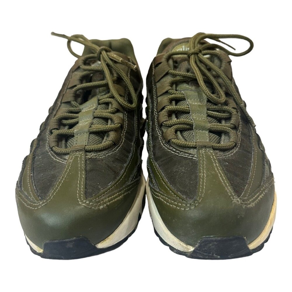 Nike Air Max 95 Olive Green Athletic Shoes - Picture 3 of 16